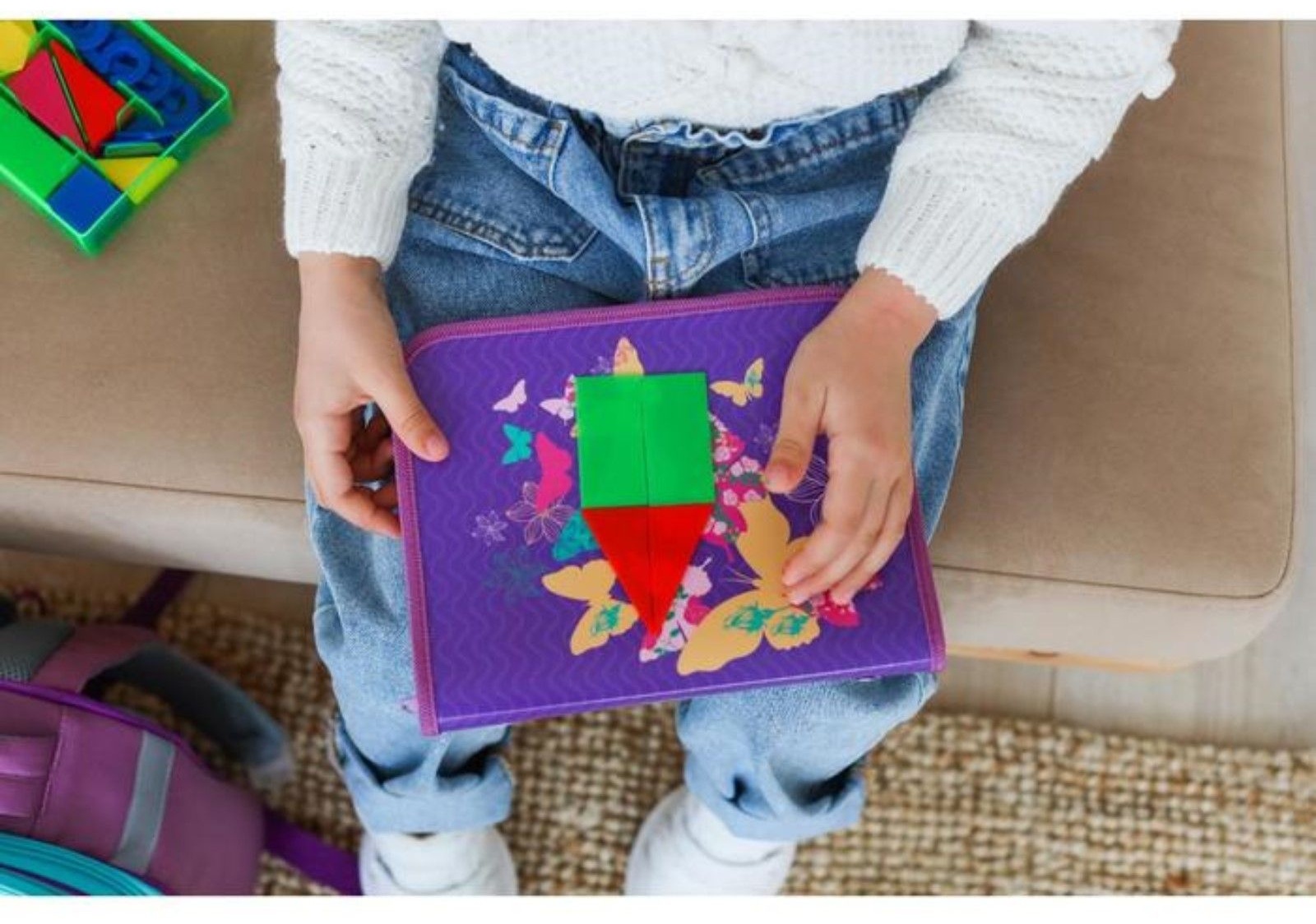 Касса цифр и счетных материалов  Учись считать , 132 элемента, пластик, микс