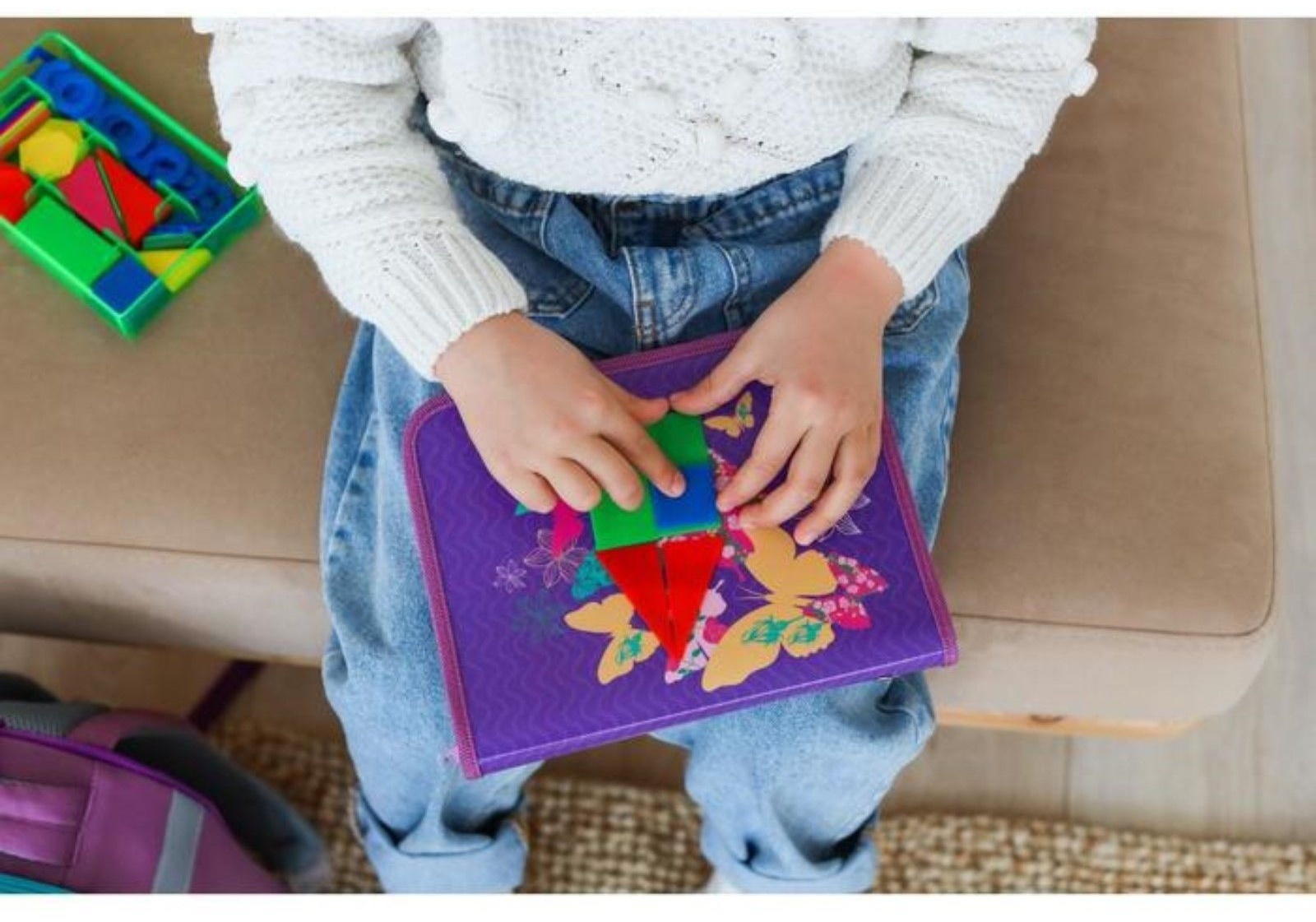 Касса цифр и счетных материалов  Учись считать , 132 элемента, пластик, микс