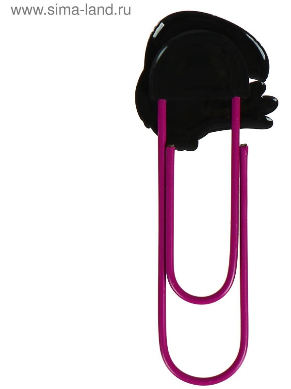 Закладка-скрепка большая 11 см  Пеликан , МИКС