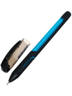 Ручка шариковая Berlingo Color Zone stick 0,7мм, синяя, прорезин корпус микс 285411