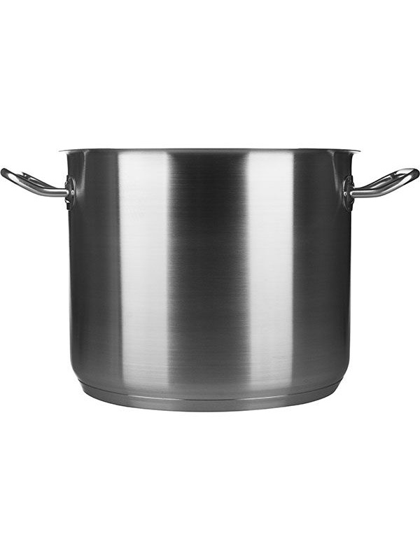 Кастрюля без крышки;сталь нерж.;9л;D=24,H=20см;металлич.