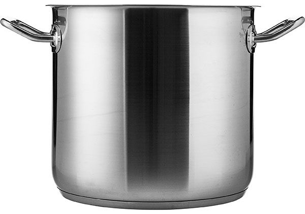 Кастрюля без крышки;сталь нерж.;7,5л;D=22,H=20см