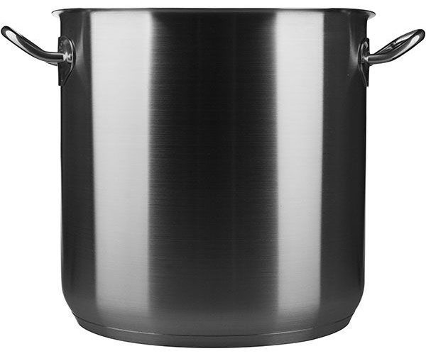 Кастрюля-котел б/крышки;сталь нерж.;17л;D=28,H=28см;металлич.