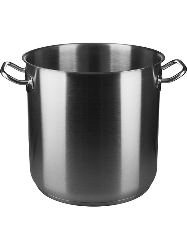 Кастрюля-котел б/крышки;сталь нерж.;21л;D=30,H=30см;металлич.