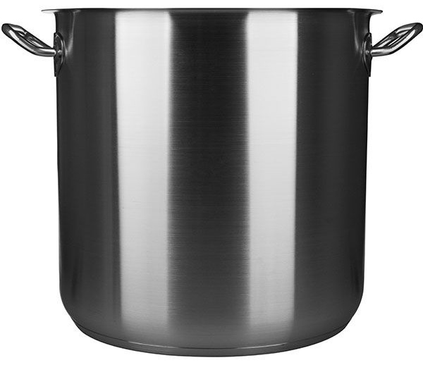 Кастрюля-котел б/крышки;сталь нерж.;25,7л;D=32,H=32см;металлич.