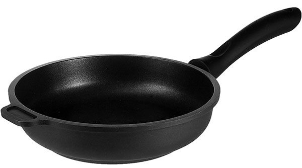 Черная алюминиевая сковорода «Проотель» (диаметр 20 см)
