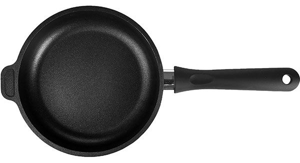 Черная алюминиевая сковорода «Проотель» (диаметр 20 см)