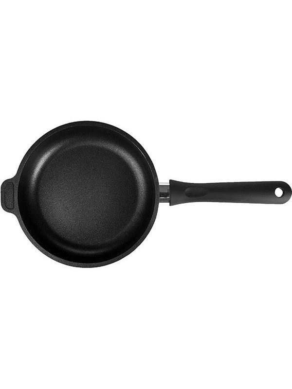 Черная алюминиевая сковорода «Проотель» (диаметр 20 см)