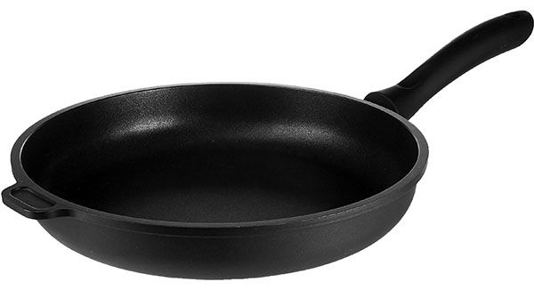 Черная алюминиевая сковорода «Проотель» (диаметр 26 см)