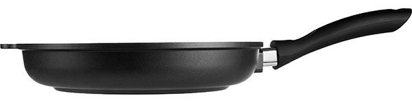 Черная алюминиевая сковорода «Проотель» (диаметр 26 см)