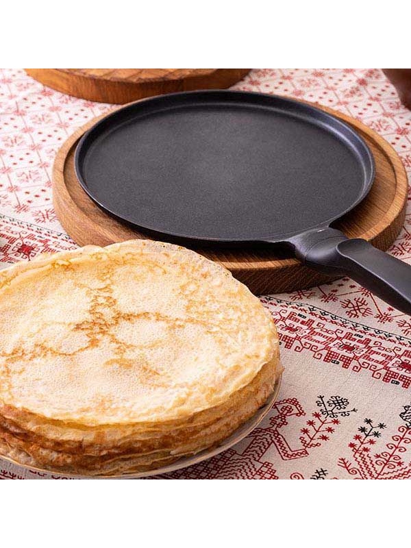 Сковорода для блинов «Проотель»;алюм.литой,пластик;D=240,H=15мм