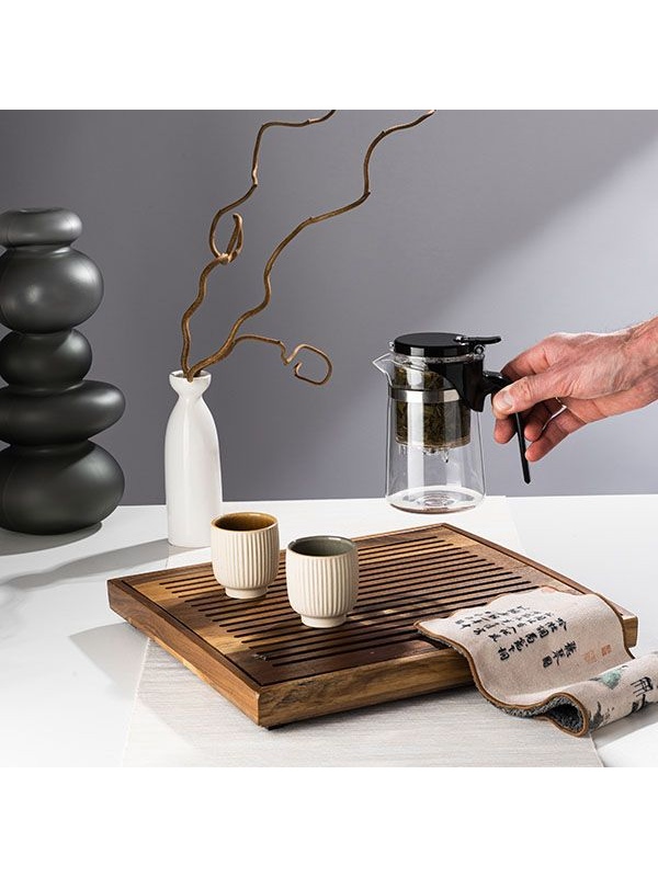 Чайник заварочный «Гунфу» с фильтром;термост.стекло,поликарбонат;0,5л;D=85,H=145,L=140мм;прозр.