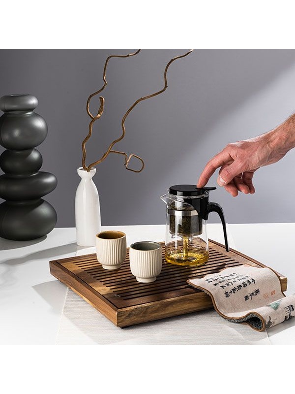 Чайник заварочный «Гунфу» с фильтром;термост.стекло,поликарбонат;0,5л;D=85,H=145,L=140мм;прозр.