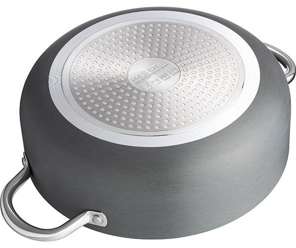 Кастрюля «Уитфорд»;алюм.литой,сталь нерж.;4,5л;D=26,H=9см;граф.,черный