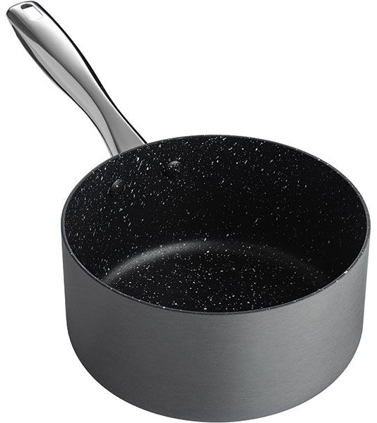 Сотейник «Уитфорд»;алюм.литой,сталь нерж.;2л;D=18,H=9см;граф.,черный