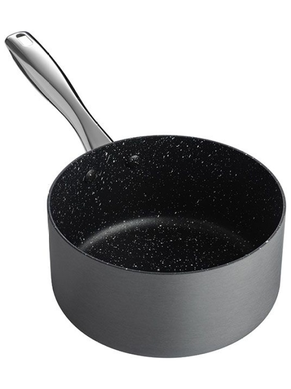 Сотейник «Уитфорд»;алюм.литой,сталь нерж.;2л;D=18,H=9см;граф.,черный