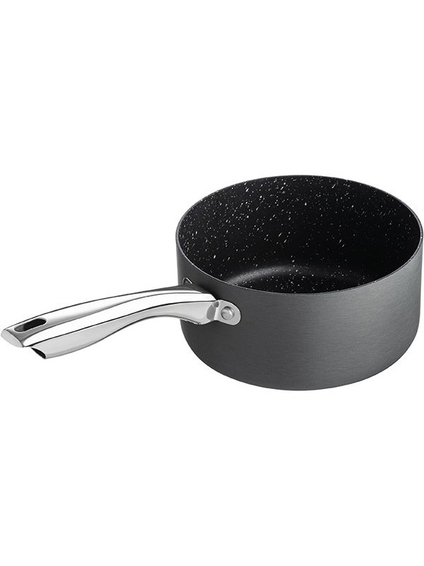 Сотейник «Уитфорд»;алюм.литой,сталь нерж.;2л;D=18,H=9см;граф.,черный