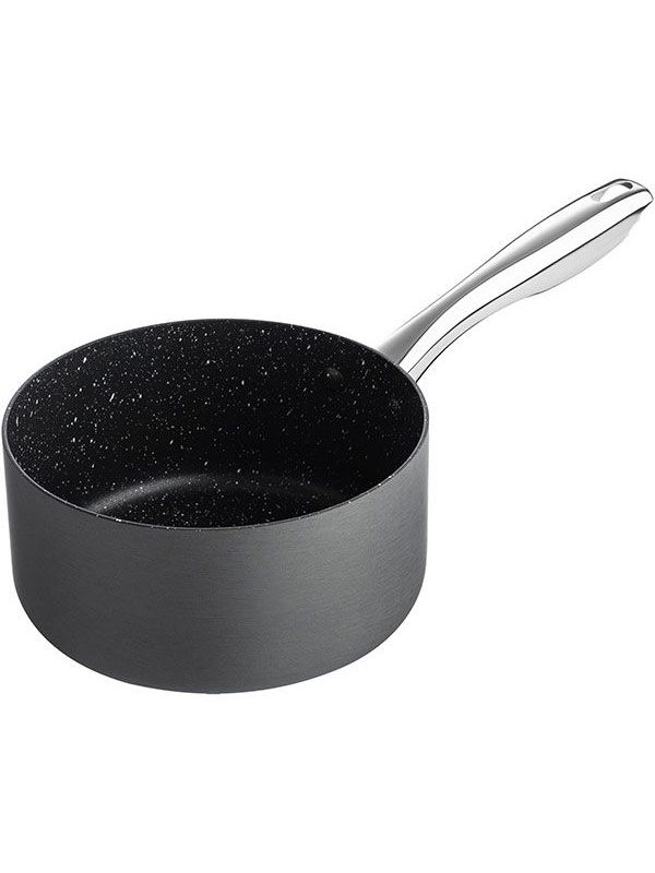 Сотейник «Уитфорд»;алюм.литой,сталь нерж.;2л;D=18,H=9см;граф.,черный