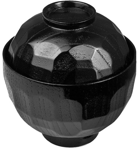 Мисосупница;дерево;200мл;D=95,H=105мм;черный