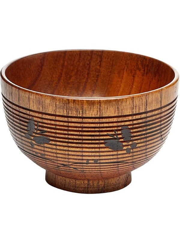 Мисосупница;дерево;450мл;D=125,H=80мм;коричнев.