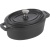 Кастрюля для запекания «Эмбер Каст Мэтт»;чугун;250мл;,H=70,L=125,B=90мм;черный