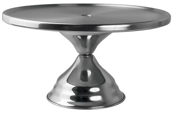 Подставка для торта «Проотель»;сталь нерж.;D=33,H=18,5см;металлич.