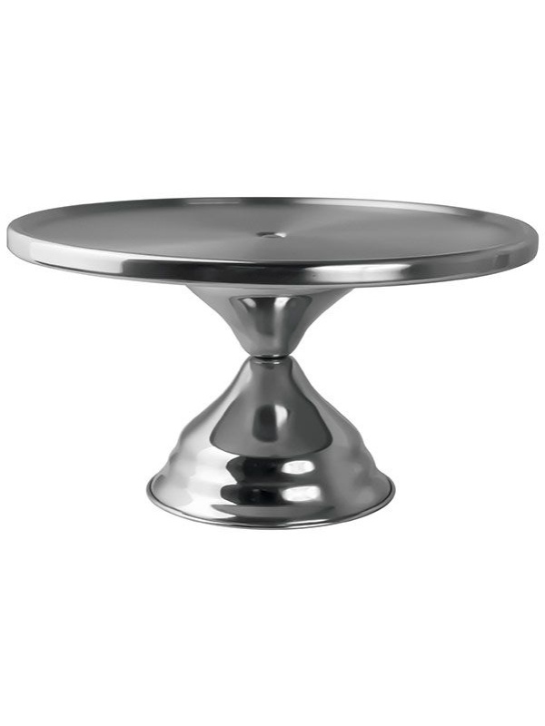Подставка для торта «Проотель»;сталь нерж.;D=33,H=18,5см;металлич.