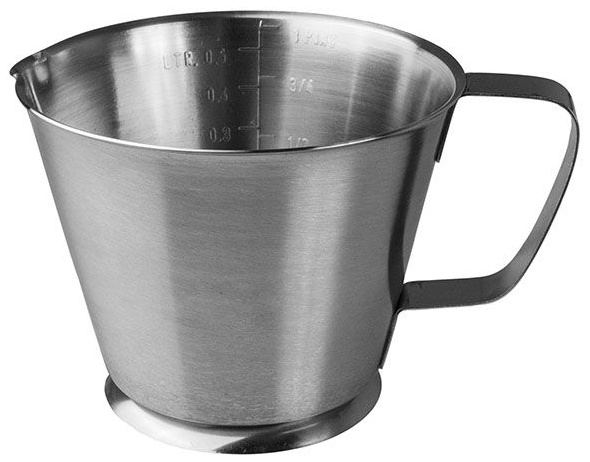 Кувшин мерный «Проотель»;сталь нерж.;0,5л;D=123,H=95мм;серебрист.