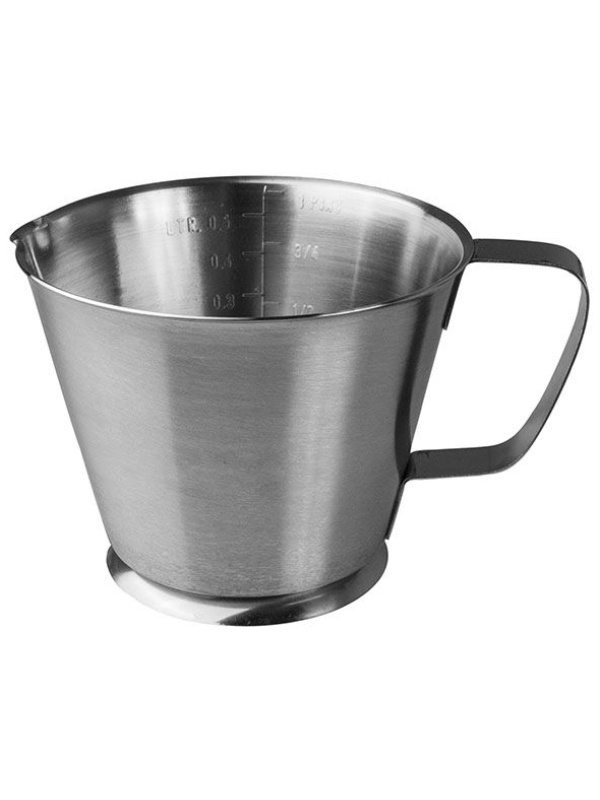 Кувшин мерный «Проотель»;сталь нерж.;0,5л;D=123,H=95мм;серебрист.