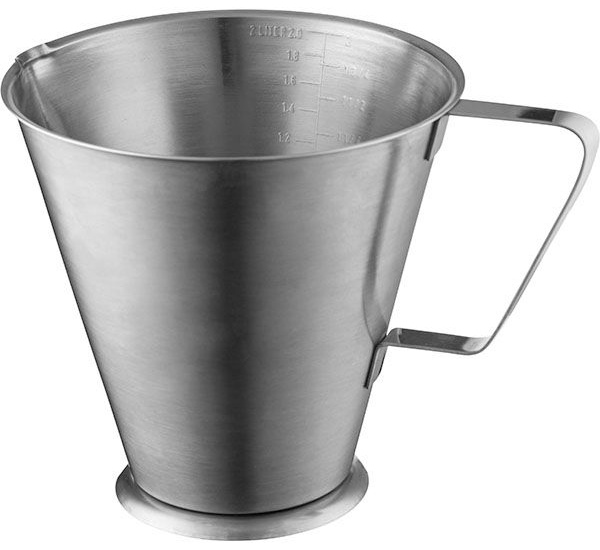 Кувшин мерный «Проотель»;сталь нерж.;2л;D=17,H=17,5см;серебрист.