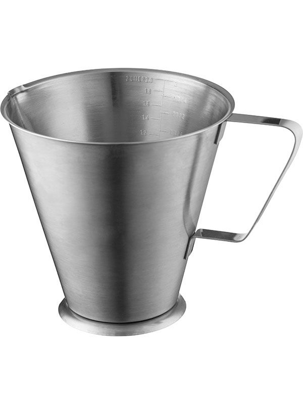 Кувшин мерный «Проотель»;сталь нерж.;2л;D=17,H=17,5см;серебрист.