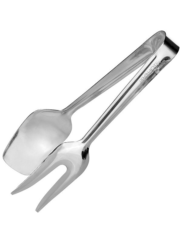 Щипцы для мяса «Проотель» в виде вилки и ложки - 21 см.