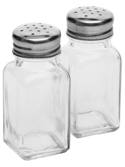 Набор д/специй солонка+перечница;стекло,металл;D=4,H=10см;прозр.