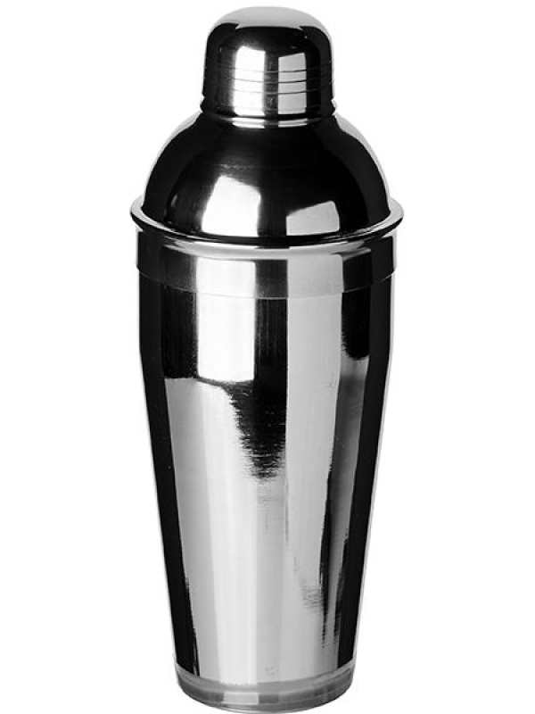 Шейкер европейский «Пробар»;сталь нерж.;0,7л;D=87,H=240мм;серебрист.