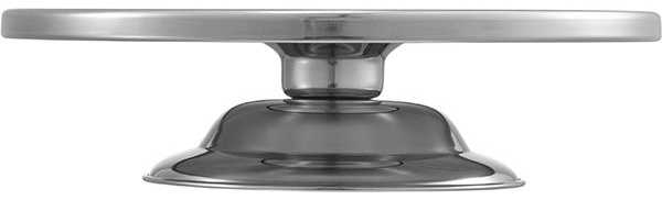 Подставка для торта «Проотель»;сталь нерж.;D=33,H=8см;металлич.