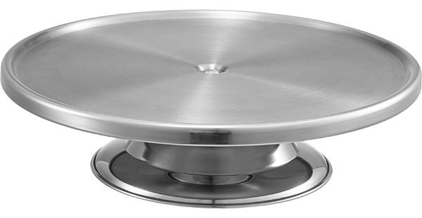 Подставка для торта «Проотель»;сталь нерж.;D=33,H=8см;металлич.