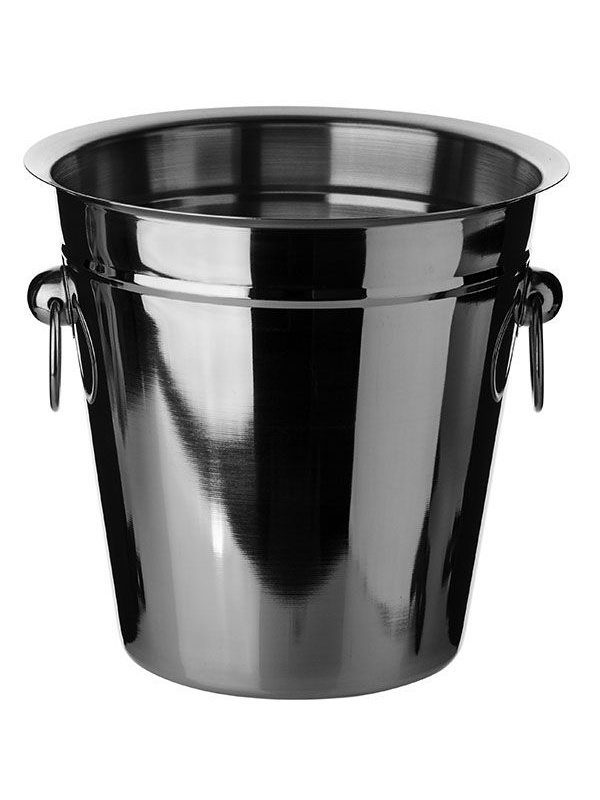 Ведро для шампанского «Проотель»;сталь нерж.;4,3л;D=22/14,H=22см;металлич.