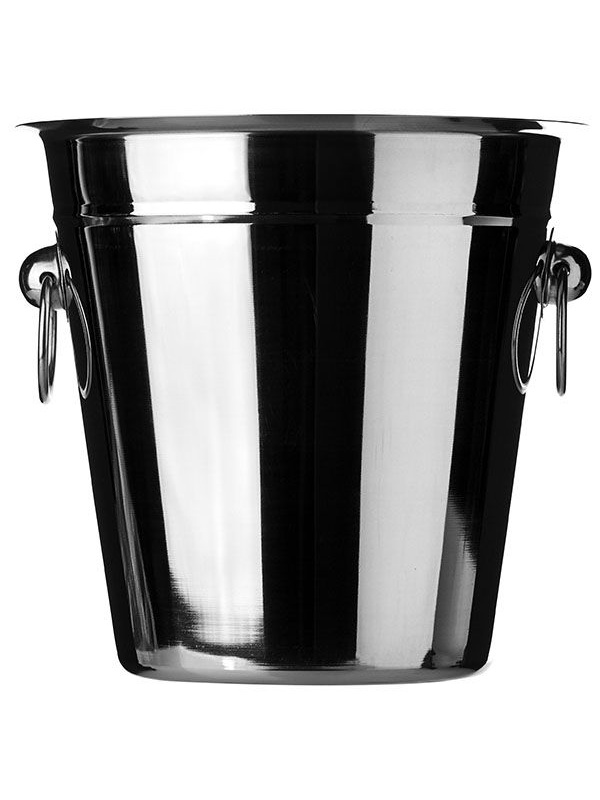 Ведро для шампанского «Проотель»;сталь нерж.;4,3л;D=22/14,H=22см;металлич.