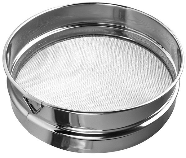 Сито для муки «Проотель»;сталь нерж.;D=40,H=6см;металлич.