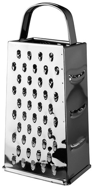 Терка 4-х сторонняя «Проотель»;сталь нерж.;,H=240,L=110,B=75мм;металлич.