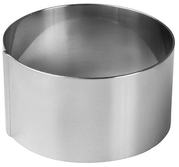 Кольцо кондитерское «Проотель»;сталь нерж.;D=75,H=40мм;металлич.