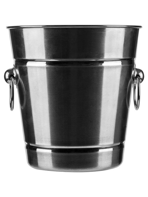 Ведро для шампанского «Проотель»;сталь нерж.;4,15л;D=20,5/13,5,H=20,B=20,5см;металлич.