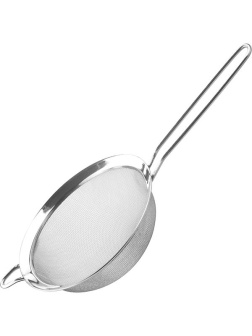 Дуршлаг-сито «Проотель»;сталь нерж.;D=18,H=10,L=37см;металлич.