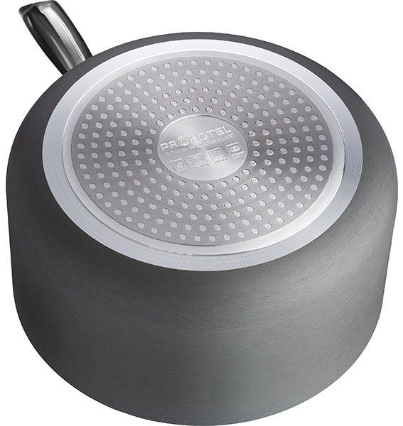 Сотейник «Уитфорд»;алюм.литой,сталь нерж.;4л;D=22,H=11см;граф.,черный