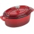 Кастрюля для запекания;чугун;250мл;,H=70,L=125,B=90мм;красный,черный