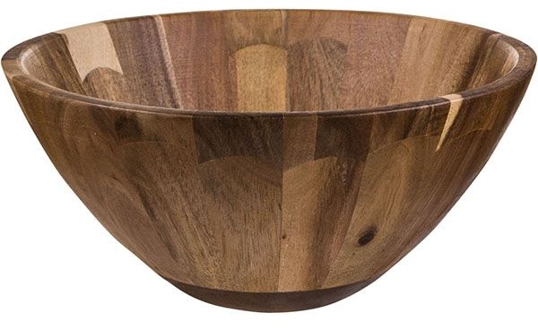 Сервировочный салатник из акации (диаметр 30 см)