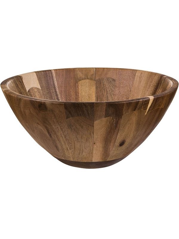 Сервировочный салатник из акации (диаметр 30 см)