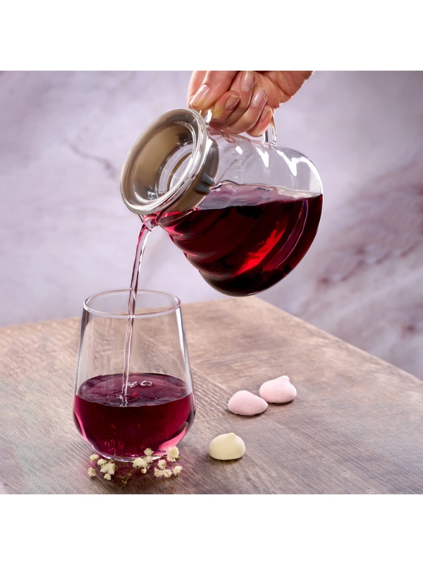 Чайник заварочный «Идзуми» с силиконовой прокладкой;термост.стекло;0,65л;D=12,H=12,5см