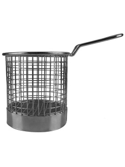 Корзинка для картофеля фри «Проотель»;сталь нерж.;D=90,H=85,L=80мм