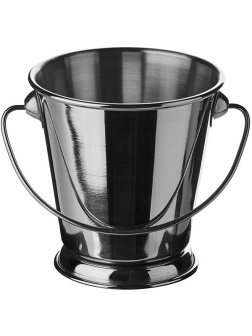 Ведро для картофеля фри «Ведро»;сталь нерж.;165мл;D=7,H=7,L=7,B=5см